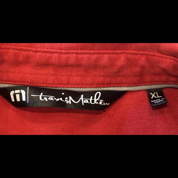 Travis Mathews Tiger Woods Red Golf Polo Shirt - Picture 2 of 5